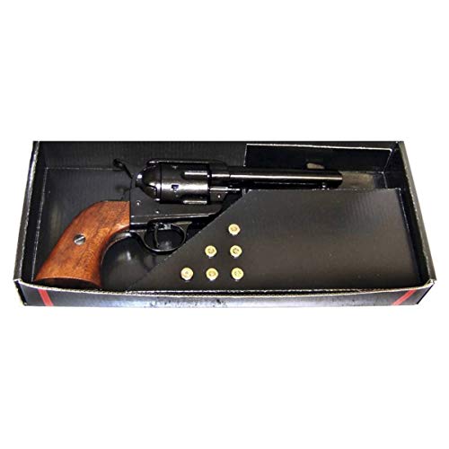 Denix by Joh. Vogler GmbH Schwarzer 45er Colt Peacemaker 1873 mit 6 Deko Patronen von Denix