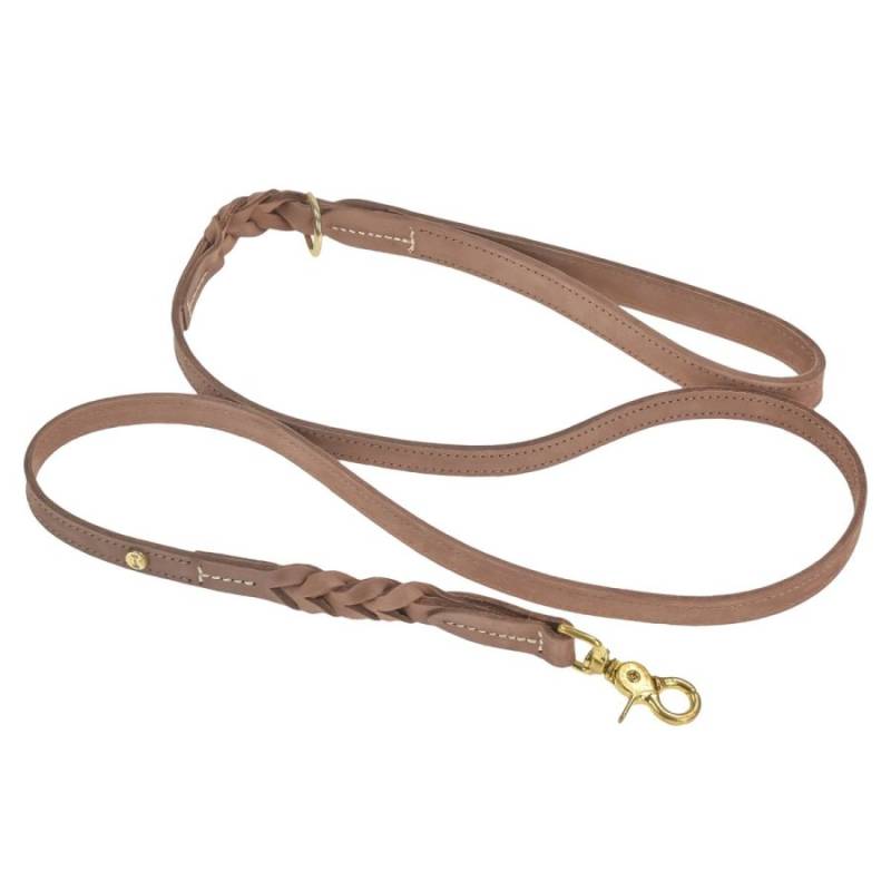 Hundeleine Leder braun 155cm "Stockholm" | Denjo Dogs von Denjo Dogs