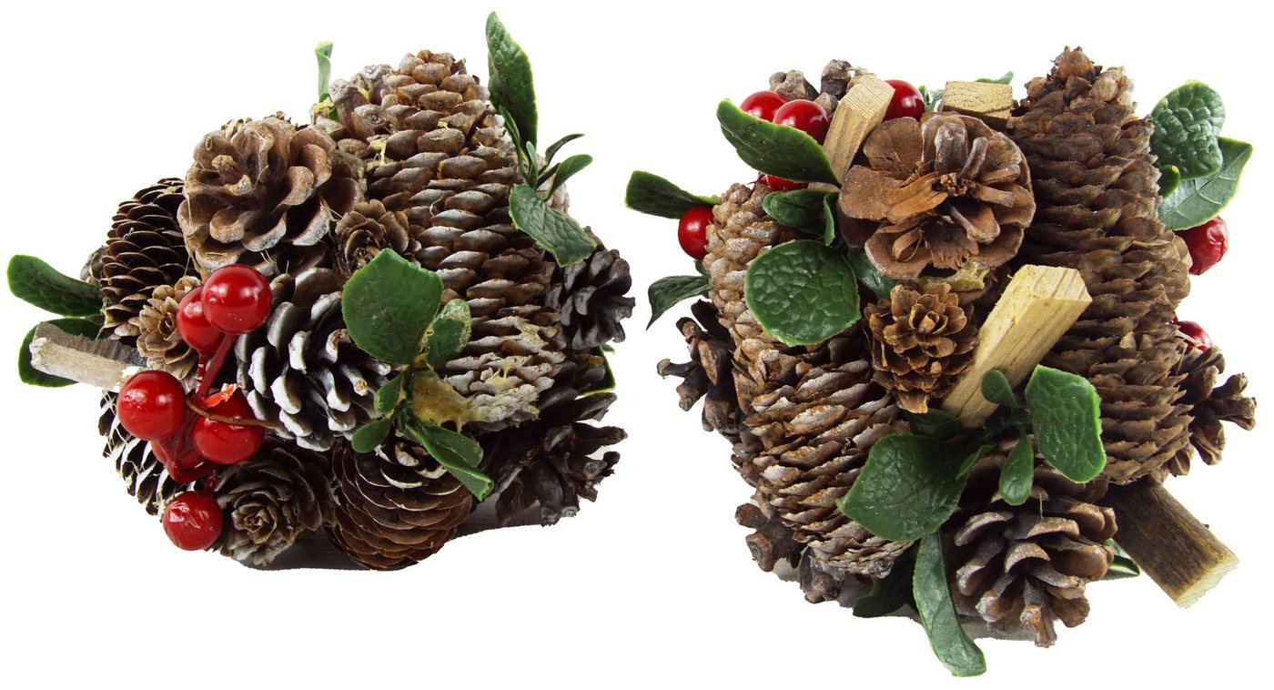 Denk Hängedekoration Wunderschöne Zapfenkugel 2er Set (2 St) von Denk