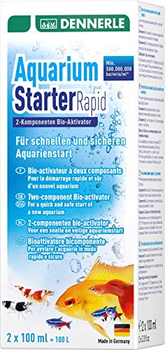 Dennerle 1681 Aquarium Starter Rapid 200 ml, 2-Komponenten Bio-Aktivator für einen schnellen und sicheren Aquarienstart von Dennerle