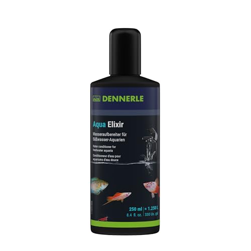 Dennerle Aqua Elixier - Wasseraufbereiter mit Moringa-Extrakt, für fischgerechtes Aquarienwasser (250 ml) von Dennerle