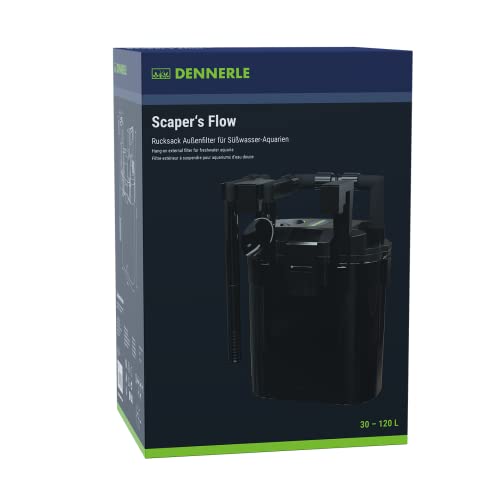 Dennerle Scaper's Flow Black - Rucksack Außenfilter für Aquascaping-Aquarien (Hang-On) von Dennerle