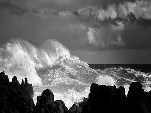 Dennis Frates Oceans Rage 60 x 80cm Canvas Print Leinwanddruck, Mehrfarbig, 60 x 80 cm von Dennis Frates