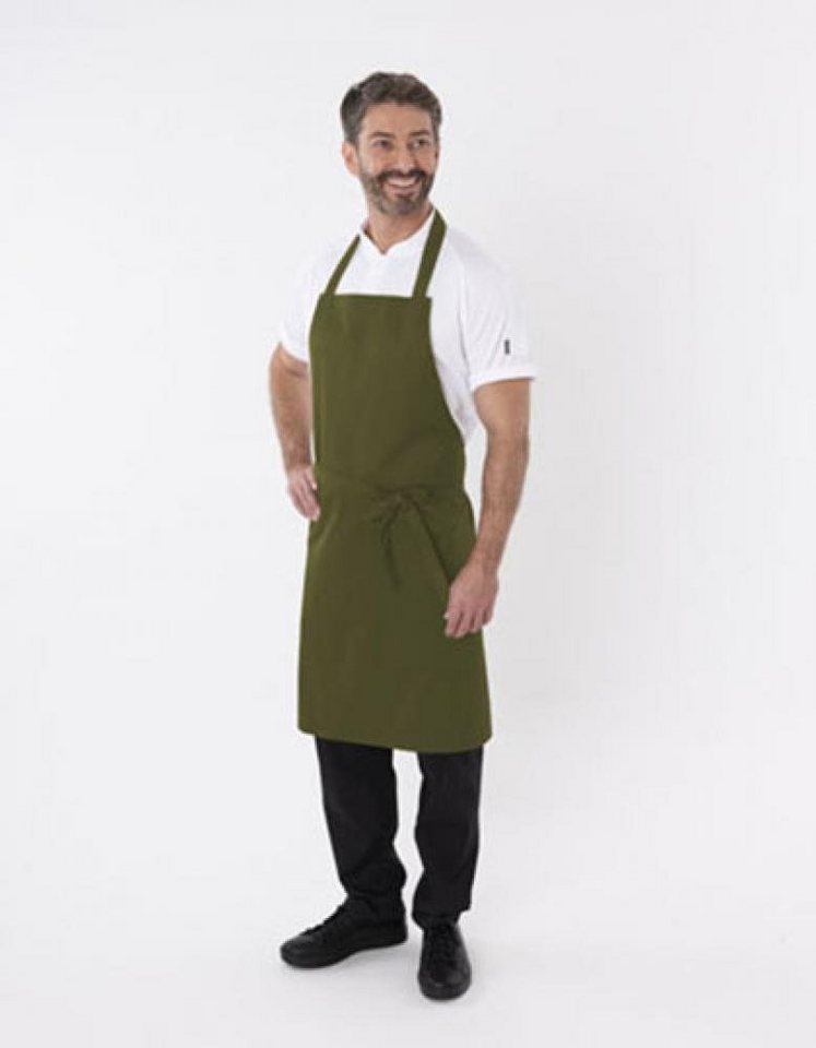 Dennys London Kochschürze Bib Apron With Adjustable Halter 91x91 cm von Dennys London