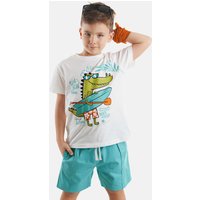 Denokids Hausanzug "Beach Croco", (2 tlg.), mit Krokodil-Aufdruck von Denokids
