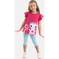 Denokids Hausanzug "Cat Frilled" 2 Stk. tlg., mit Rüschen an den Schultern von Denokids