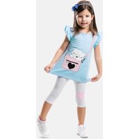 Denokids Hausanzug "Cat in Bag", (2 tlg.), mit niedlichem Katzen-Print von Denokids