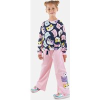 Denokids Hausanzug "Cute Cats" 2 tlg., mit Katzen-Motiv von Denokids