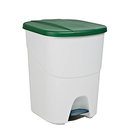 Denox DEN107 Ökologisches Pedalbin, 40 l, grün, 393 x 352 x 470 mm von Denox