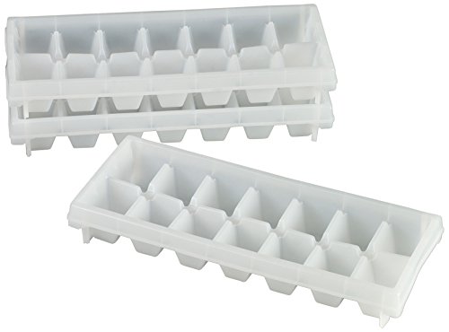 Denox Eiswürfelform, Weiß, 3 Stück, Polyethylen (HDPE), 285x115x43 mm von Denox