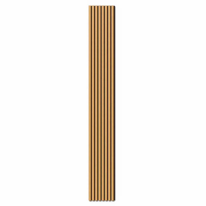 Akustikpaneel Eiche Geölt MDF Schwarz Filz Schwarz 32 cm x 240 cm 2 Stück FSC® von Denpanels