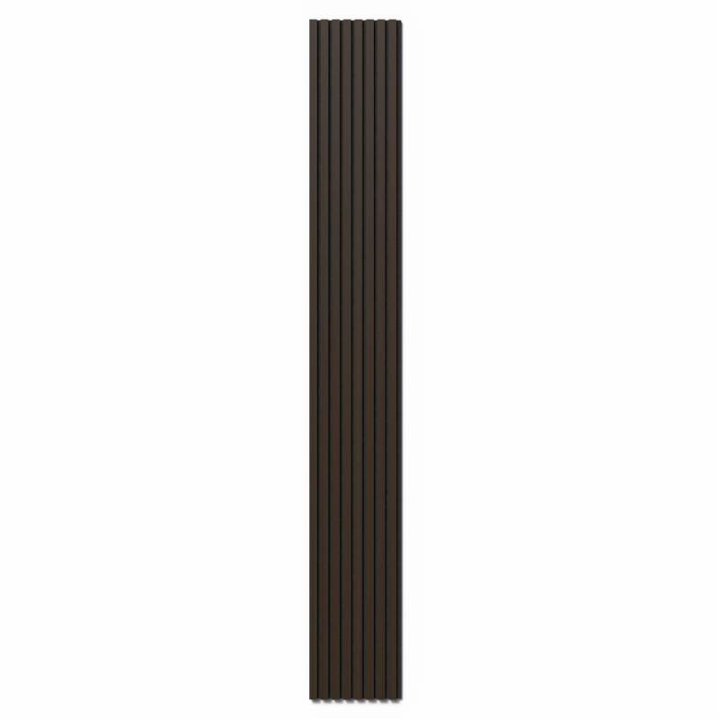 Akustikpaneel Eiche Geräuchert MDF Schwarz Filz Schwarz 32 x 240 cm 2 Stück FSC® von Denpanels