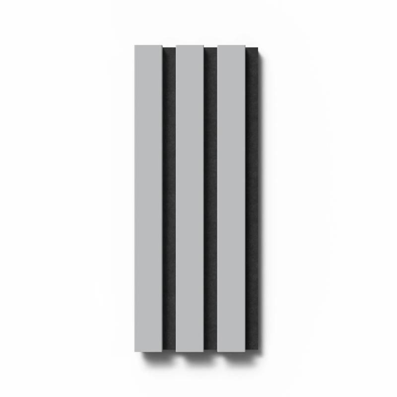 Akustikpaneel-Muster Foliert Hellgrau Filz Schwarz 29,5 cm x 15 cm von Denpanels