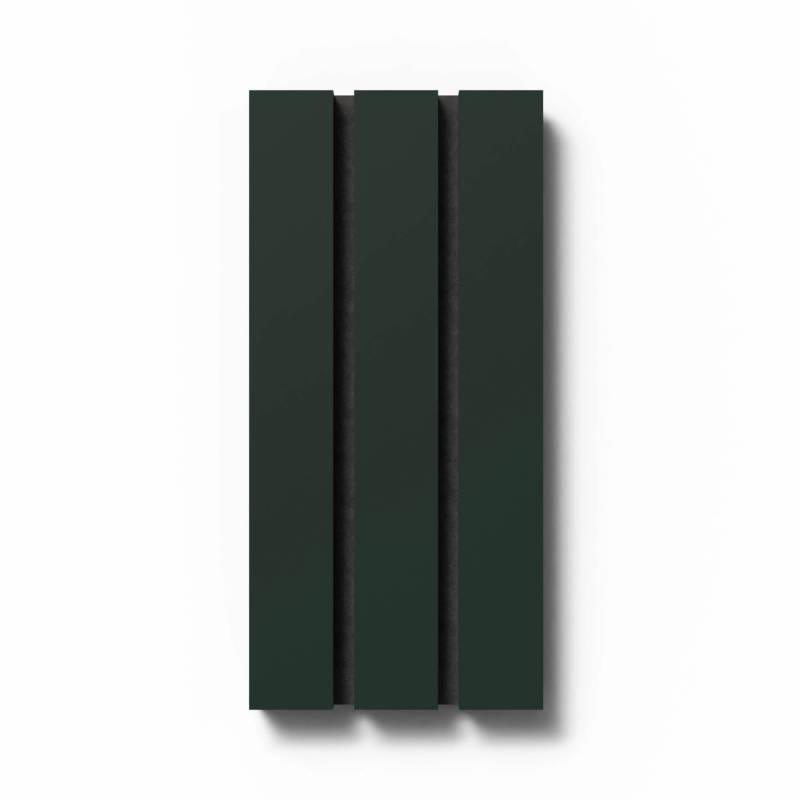 Akustikpaneel-Muster Linoleum Lux Conifer MDF Schwarz Filz Schwarz 29,5 x 15 cm von Denpanels
