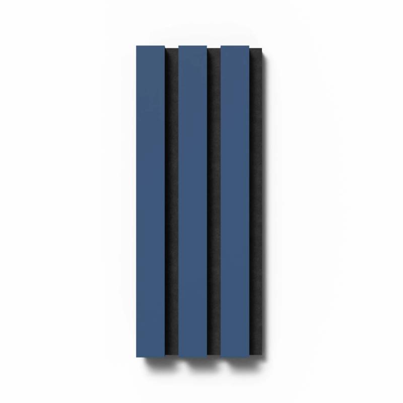 Akustikpaneel-Muster Linoleum Midnight Blue Filz Schwarz 29,5 x 15 cm von Denpanels