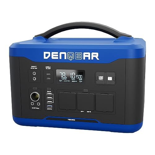 DENQBAR Tragbare Powerstation NQB 1500, LiFePO4 1408Wh Mobiler Stromspeicher mit 230V/1500W (Spitze 3000W) Mobile Stromversorgung für Reise, Camping, Outdoor, Wohnmobil und als Notstromaggregat von Denqbar