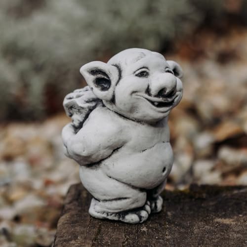 Denscho Steinguss Deko Gartenfigur Troll mit Blumen Denscho Steinguss Deko Gartenfigur Troll mit Blumen von Denscho