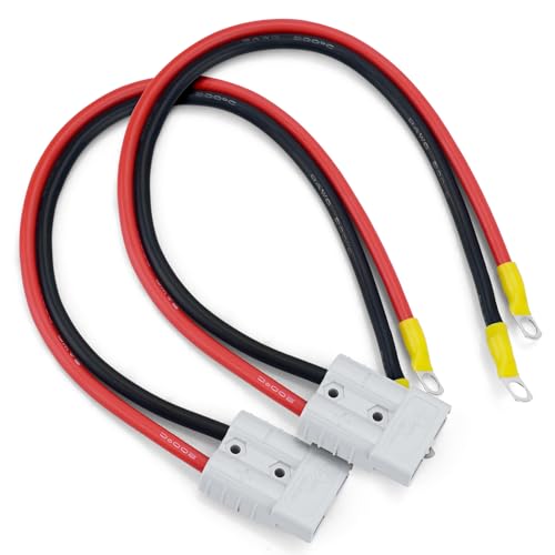 1 Paar 50Amp Akku-Schnelltrennstecker, 10 AWG 50Amp 0.98ft GreyNetzstecker, 600V Batterietrennbaum-Steckverbinder Plug Kit 1 Paar 50Amp Akku-Schnelltrennstecker, 10 AWG 50Amp 0.98ft GreyNetzstecker, 600V Batterietrennbaum-Steckverbinder Plug Kit von Dent-de-lion