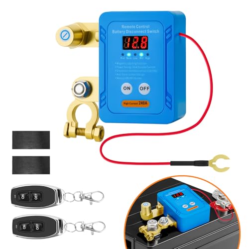 Fernbedienung Batterietrennschalter 12 V/24V 240 A, Abschaltschalter Diebstahlschutz Anti-Leck Auto LKW Batterie Isolator Fernbedienung Batterietrennschalter 12 V/24V 240 A, Abschaltschalter Diebstahlschutz Anti-Leck Auto LKW Batterie Isolator von Dent-de-lion