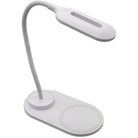 LED-Tischlampe LQI-55, 5 w, Induktions-Lader, 2700-6500K, weiß - Denver von Denver