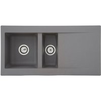 Respekta Einbauspüle Denver 1,5 100 x 50 G Beton grau Mineralite B/H/T: ca. 100x20x50 cm Respekta Einbauspüle Denver 1,5 100 x 50 G Beton grau Mineralite B/H/T: ca. 100x20x50 cm von Respekta