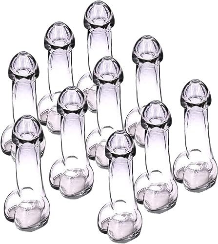 100ML Weingläser, Penisgläser Tasse Karaffe Cocktailgläser Becherglas, Trinkbecher, Weingläser Cocktails Getränke Bierglas Kreative Lustige Geschenk Flasche Für Erwachsene (10 Stück) von Denxahao