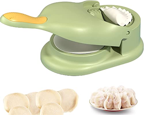 Denxahao Dumpling Maker Manuelle Teigpresse Teigtaschen-Hautmacher Knödel Skin Maker Knödel Formen Knödel Haut Maschine Knödelmacher Einfaches Werkzeug zur Herstellung für Dumpling (A) von Denxahao