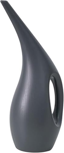 Denxahao Gießkanne 1.5L Blumengießkanne Innengießkanne für Sukkulenten Garten aus robustem Kunststoff Gartengießkanne mit Abnehmbarer Brause zur einfachen Bewässerung von Blumen (1.5L Dunkelgrau) von Denxahao