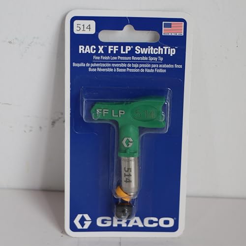 FFLP514 Fine Finish Niederdruck RAC X FF LP SwitchTip Spray Airless 30,5 x 0,014 cm Ersatz für Graco FFLP514 von Deolrwau