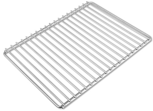 Edelstahl-Grillrost mit verstellbarer Breite 40-55X30cm aus Europäischem Edelstahl, Grillrost Verstellbar, Grillrost Rostfrei von Deos-grill