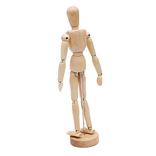 20,3 cm Künstler-Mannequin-Modell, bewegliche Holzmanikin, verbundene Schaufensterpuppe, Kunstfigur, Zeichenmodell, bewegliches Holz, menschliches Modell mit Ständer für Heimdekoration von Deosdum