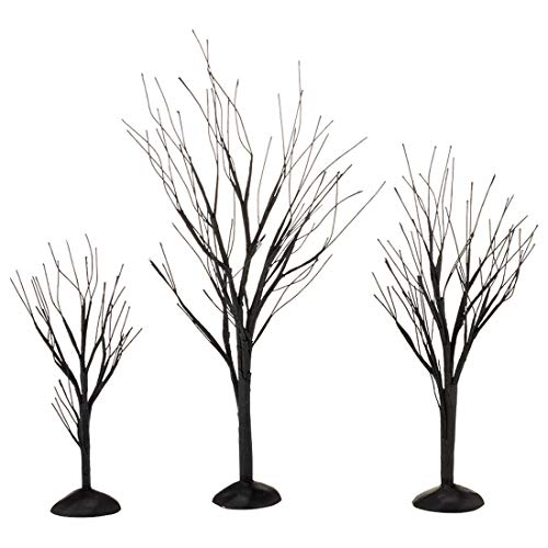 Abteilung 56 Zubehör für Dörfer Halloween schwarz Bare Ast Bäume, 4,5 cm von Department 56