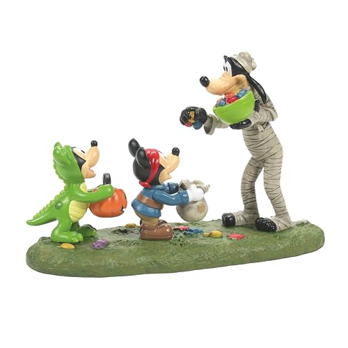 Department 56 Disney Halloween Village Accessoires Leckereien von Goofy Figur, 8,9 cm, Mehrfarbig von Department 56