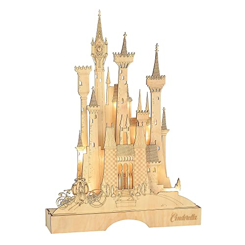 Department 56 Flourish Disney Cinderella Castle beleuchtete Tafelaufsatz, 40 cm, Braun von Department 56