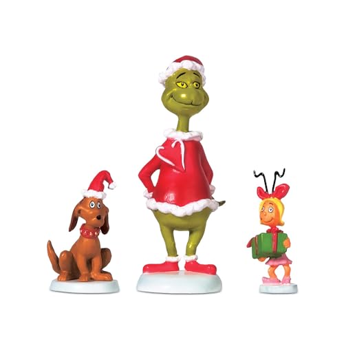 Department 56 Grinch Village Max und Cindy-Lou Who Zubehörfigur, 7 cm von Department 56