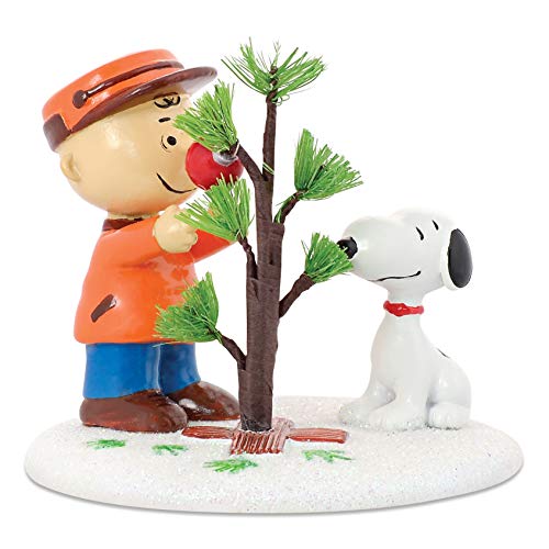 Department 56 Peanuts Charlie Brown & Snoopy The Perfect Tree Figur, handgefertigt und handbemalt, 7,9 cm von Department 56