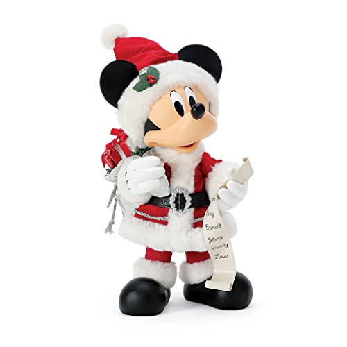 Department 56 Possible Dreams Disney Mickey Mouse Weihnachtsmann-Figur, 33 cm, mehrfarbig von Department 56