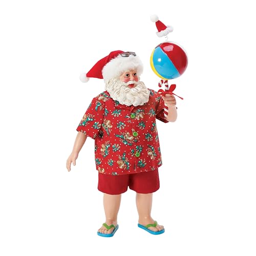 Department 56 Possible Dreams Santa by The Sea On The Ball Figur, 34 cm, Mehrfarbig von Department 56