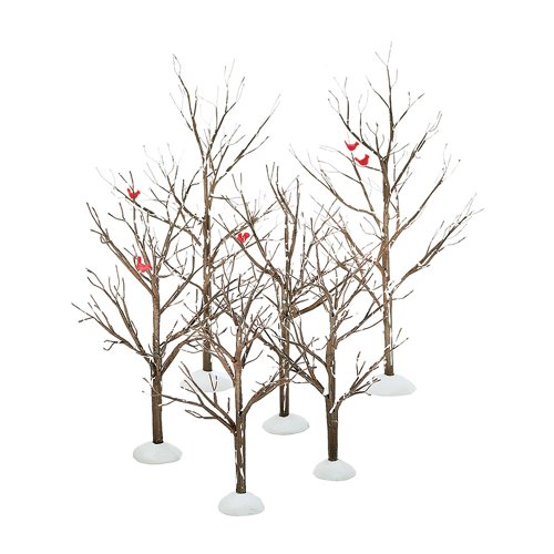 Department 56 Village Bare Branch Trees Zubehörfigur (6 Stück) von Department 56