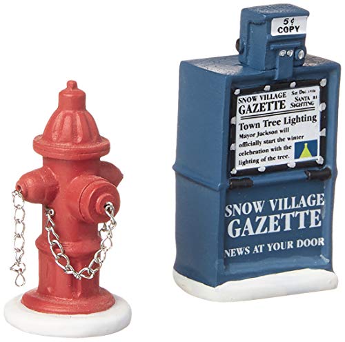 Department 56 Zubehör für Dörfer Feuerhydrant und Zeitungsbox Zubehör Figur 2er Set Department 56 Zubehör für Dörfer Feuerhydrant und Zeitungsbox Zubehör Figur 2er Set von Department 56