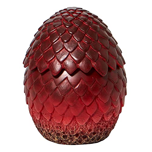 ENESCO Department 56 Game of Thrones Drogon's Egg Andenkenhalter, Schmuckkästchen, 12 cm, Rot von Department 56