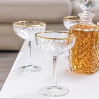 Handgefertigte Champagner-Coupes Mit Goldrand - Personalisiert Feiergläser Cocktailgläser-Coupégläser Hochzeitsgläser Einzelglas von DepartmentOfGifting