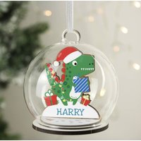 Lieblingskugel-Erste Weihnachten - Personalisiert Frohe Feiertage Dekoration Neue Dinosaurier Personalisierte Holz Glaskugel Lieblingskugel-Erste Weihnachten - Personalisiert Frohe Feiertage Dekoration Neue Dinosaurier Personalisierte Holz Glaskugel von DepartmentOfGifting