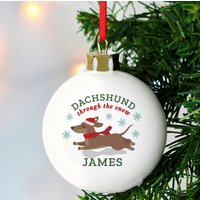 Lieblingskugel-Erstes Weihnachten -Personalisierte Frohe Feiertage- Neues Welpenweihnachten - Personalisierte Dackelkugel Lieblingskugel-Erstes Weihnachten -Personalisierte Frohe Feiertage- Neues Welpenweihnachten - Personalisierte Dackelkugel von DepartmentOfGifting