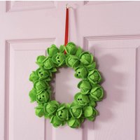 Personalisierte Filz Rosen Sprössling Weihnachtskranz. Süßer Filzkranz Türkranz Rosensprossen Mit Lachenden Gesichtern von DepartmentOfGifting