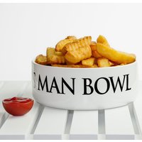 Personalisierte Super Große Mannschüssel, Müslischüssel, Spaß, Geburtstagsgeschenk - Eine Lustige Witzkeramikschüssel Gross-Große Portionen von DepartmentOfGifting
