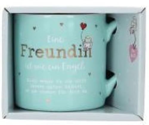 1 Stück Schutzengel Becher Tasse mit verschiedenen Sprüchen zur Auswahl (Freundin) von Depesche