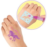 DEPESCHE TattooGlitzer Ylvi Gelschreiber-Set 1.0 - 2.0 mm, Schreibfarbe: Mehrfarbig von Depesche