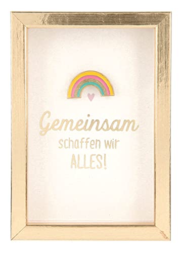 Depesche 11625-024 - Bilderrahmen mit Kompliment, kleiner Deko-Rahmen mit hübschem Spruch, ca. 8,4 x 5,8 x 1,9 cm, ideal als Geschenk oder kleine Aufmerksamkeit von Depesche