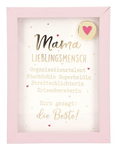 Depesche 11626-021 - Bilderrahmen mit Kompliment, kleiner Deko-Rahmen mit hübschem Spruch, ca. 12 x 9 x 1,9 cm, ideal als Geschenk oder kleine Aufmerksamkeit von Depesche
